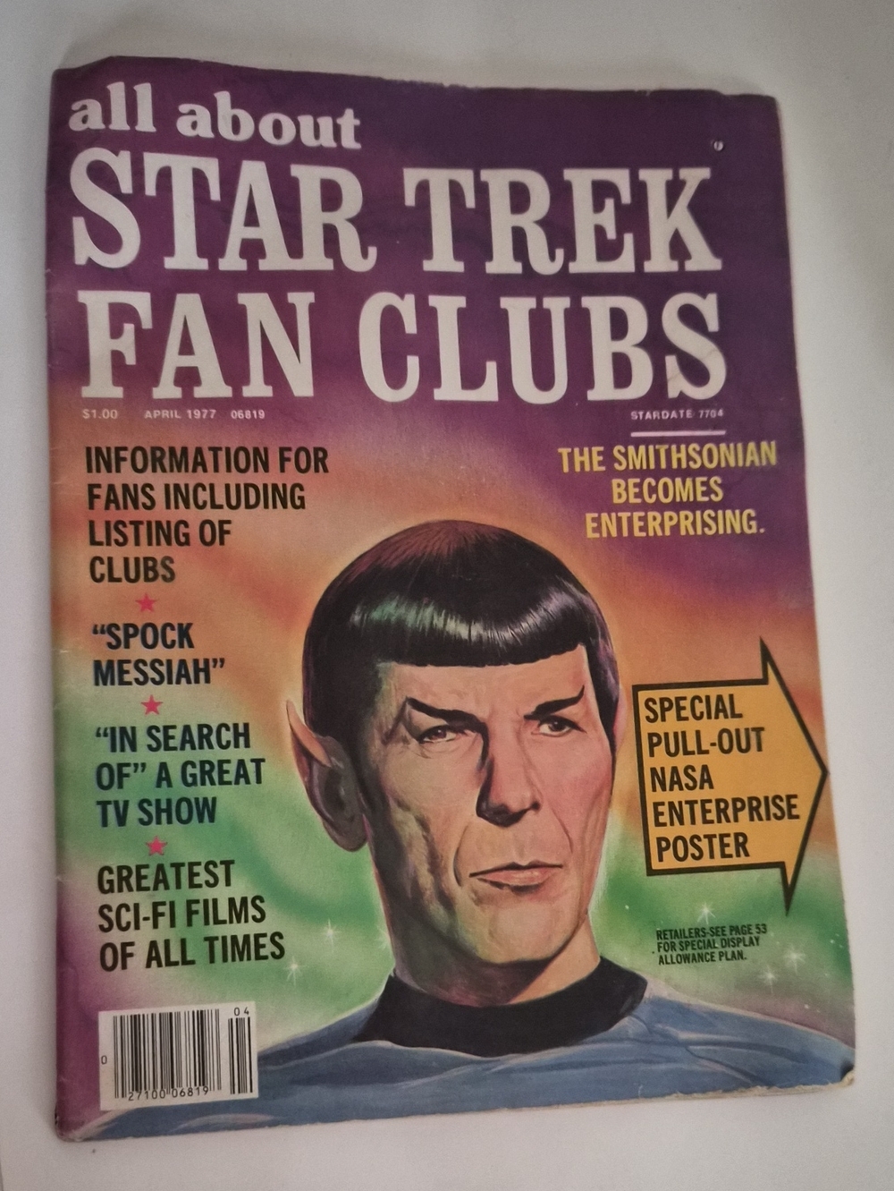 1977 All About Star Trek Fan Clubs Vintage Magazine - Spock Cover